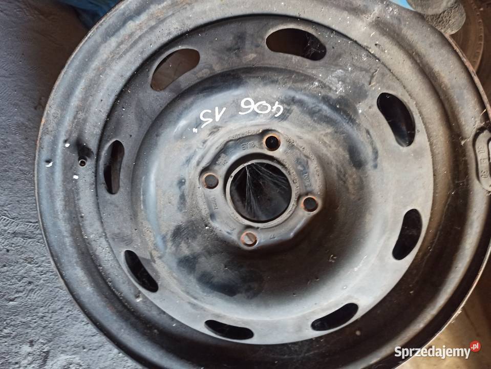 Felgi stalowe peugeot 15 6j et18 3 łódzkie Sieradz sprzedam