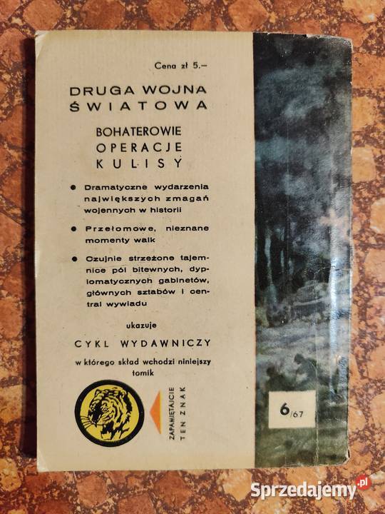 Tygrysy seria książek Żółty Tygrys 1959r miękka Lublin sprzedam