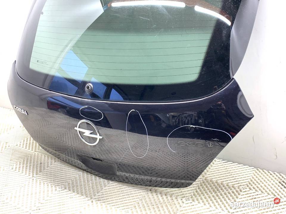 KLAPA TYŁ OPEL CORSA D Hatchback 0614 CZARNY