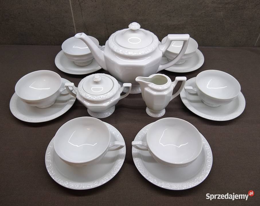 Rosenthal Biała Maria serwis herbata współczesny Kalisz