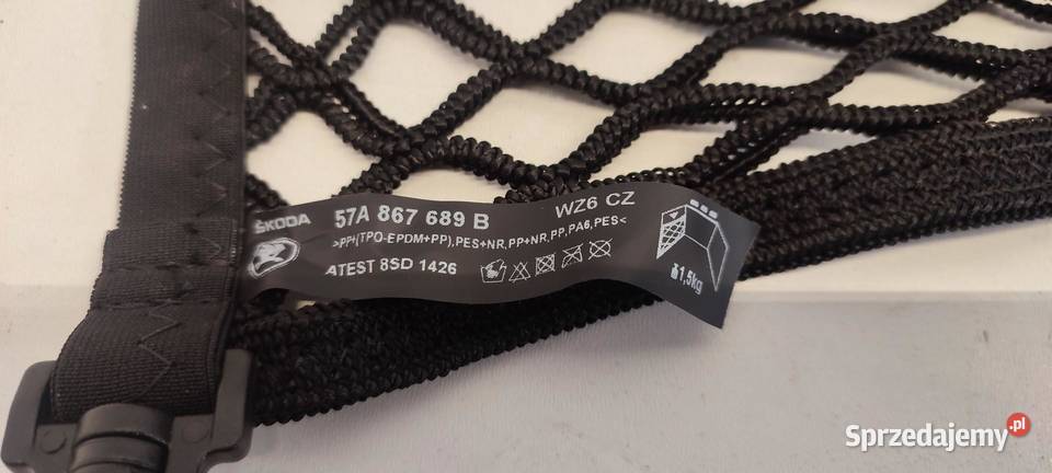 SKODA KAROQ SIATKA BAGAŻNIKA 57A867689B