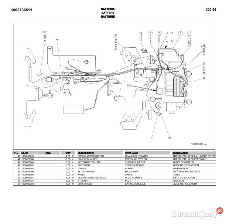 Katalog części Ładowarka kołowa Kramer 220 30055 sprzedam