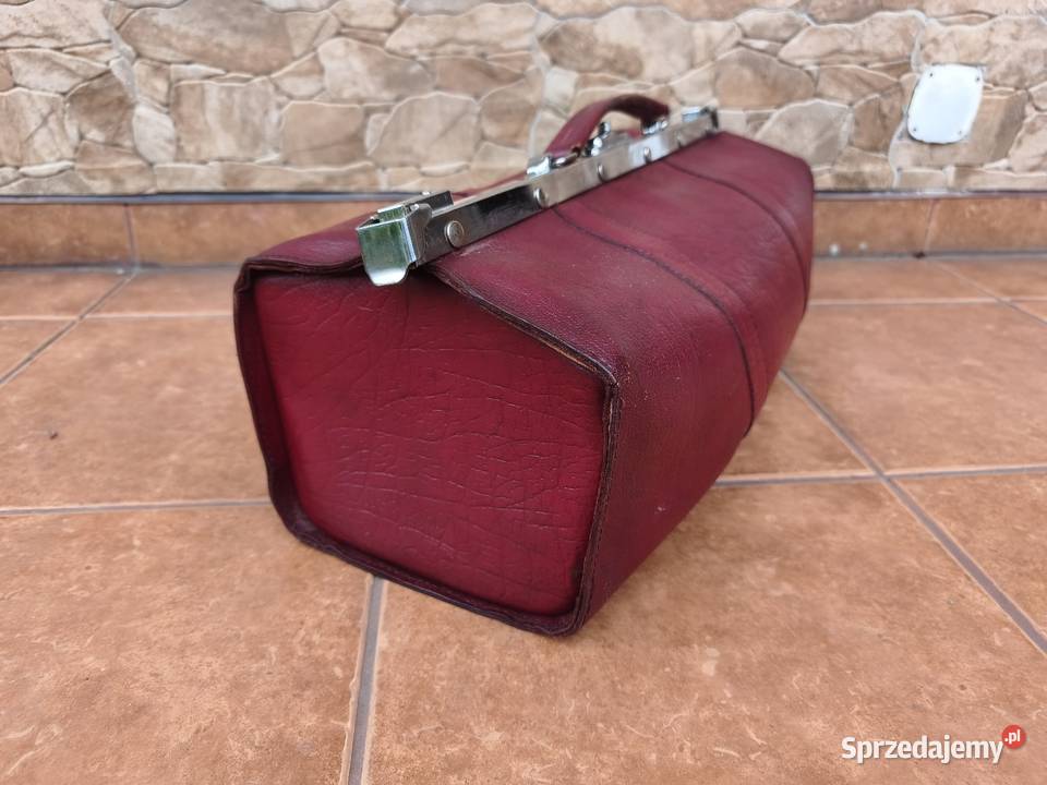 Torba podróżna skórzana podłużna VINTAGE Retro