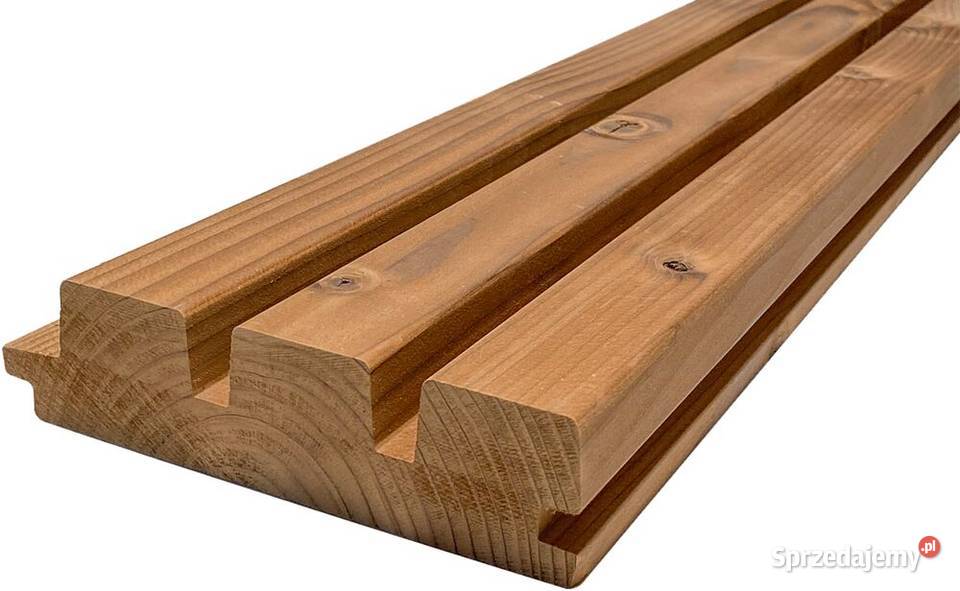 Deska elewacyjna thermo świerk TRIPLE 32x140mm Zielona Góra