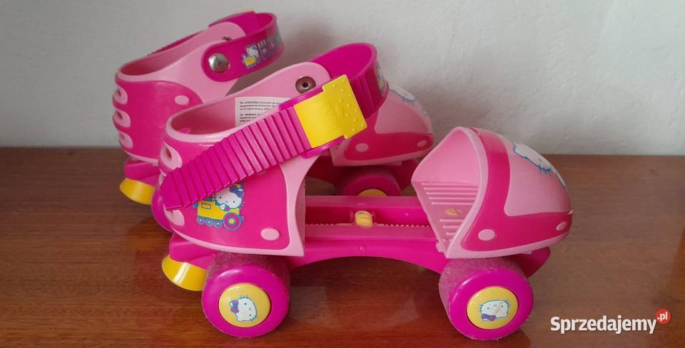 Wrotki regulowane Hello Kitty długość 15 22 Rolki, wrotki i hulajnogi Pruszków