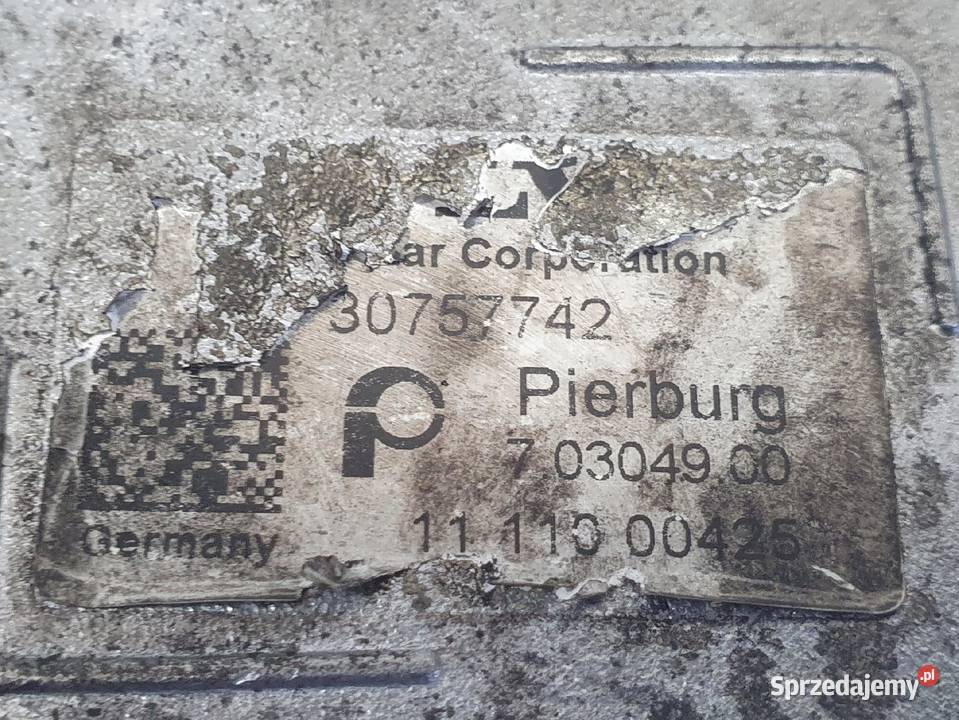 Volvo S60 II V60 20 D D3 CHŁODNICA SPALIN EGR Recyrkulacja spalin EGR Recyrkulacja spalin EGR