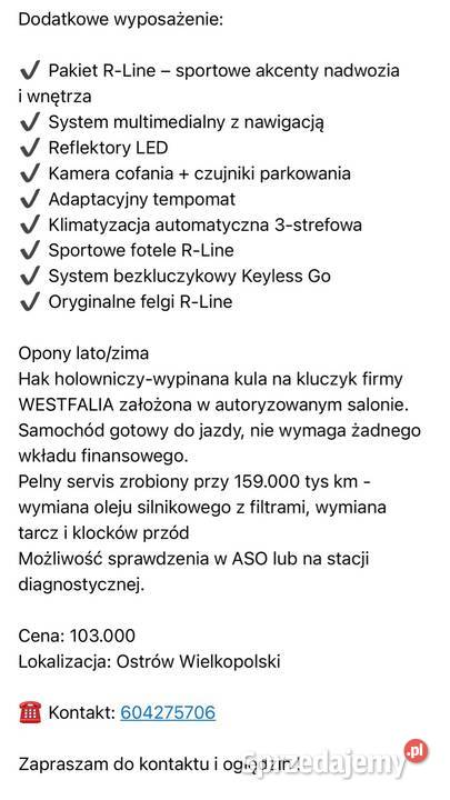 Sprzedam Volkswagen Tiguan relingi dachowe Ostrów Wielkopolski