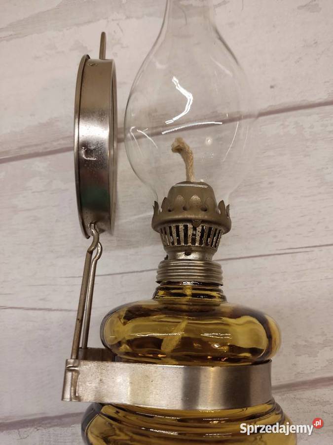 Lampa naftowa kolor bursztyn Głuchołazy sprzedam