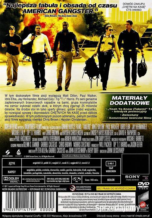 CHĘTNI NA KASĘ MATT DILLON Kalisz