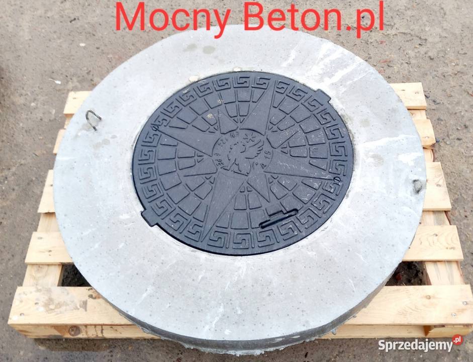 Pokrywa betonowa ogrodowa właz NA ZAMEK 140