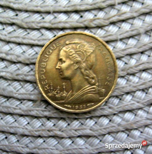 Madagaskar Francuski 10 Frank 1953r Numizmatyka Kalisz