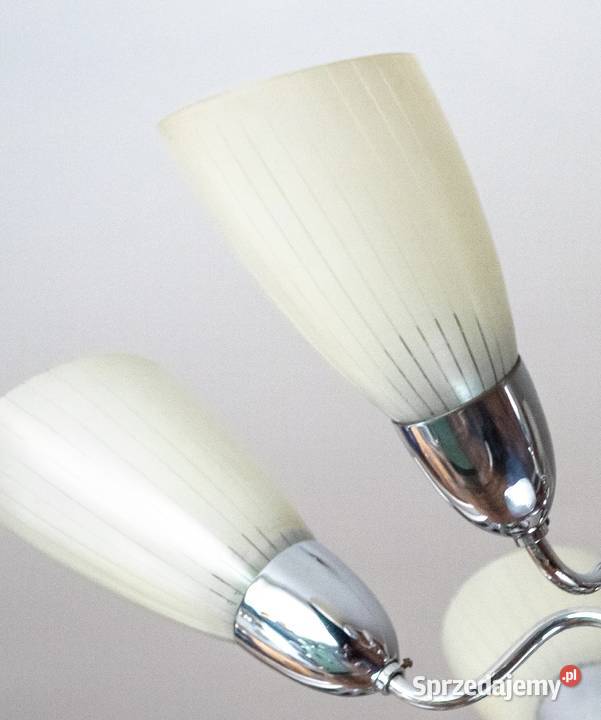 Żyrandol lata 60 Look PopArt MidCentury Vintage śląskie Dąbrowa Górnicza