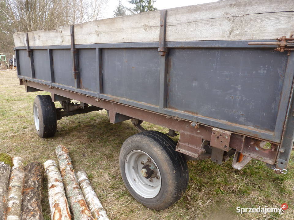 Przyczepa rolnicza dwuosiowa niska nieuszkodzony podkarpackie