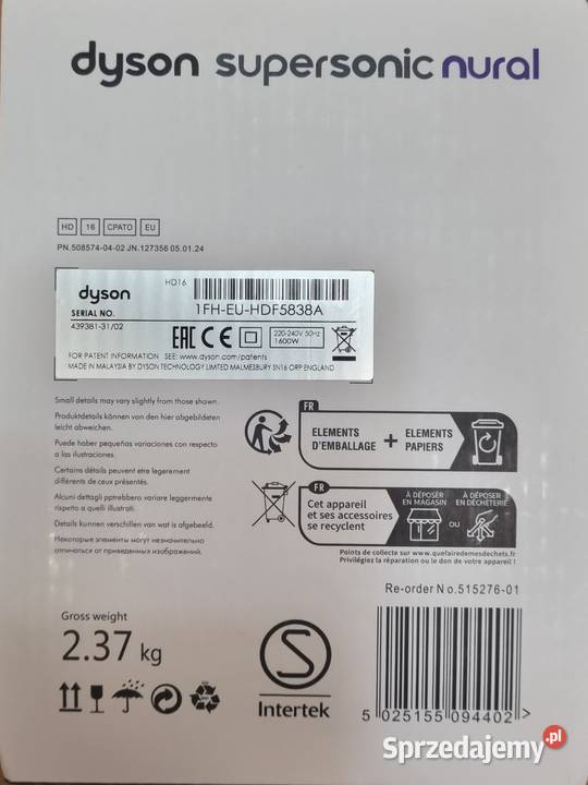 Suszarka Dyson Supersonic Nural Wrocław