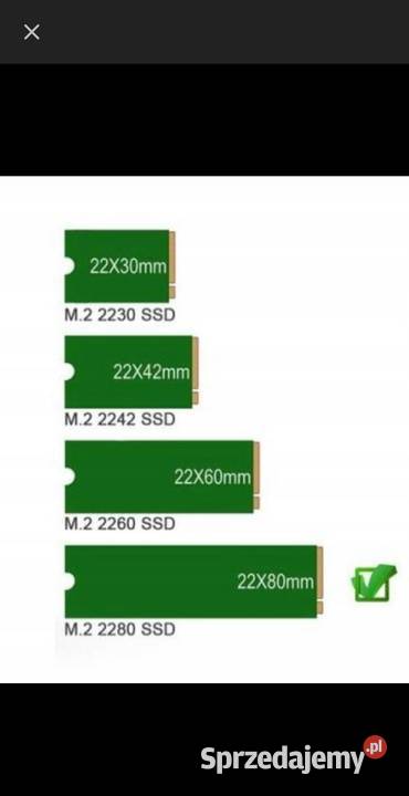 Dysk SSD M2 512GB M2 2280 PCIe NVMe 500GB do Komputery i Akcesoria Olsztyn sprzedam