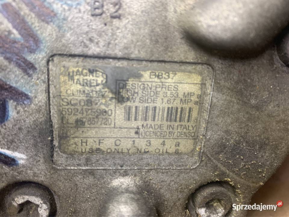 Sprężarka kompresor klimatyzacji 5924y5900 Fiat zachodniopomorskie