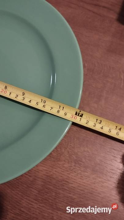 talerz płaski duży zielony Talerze i talerzyki Poznań