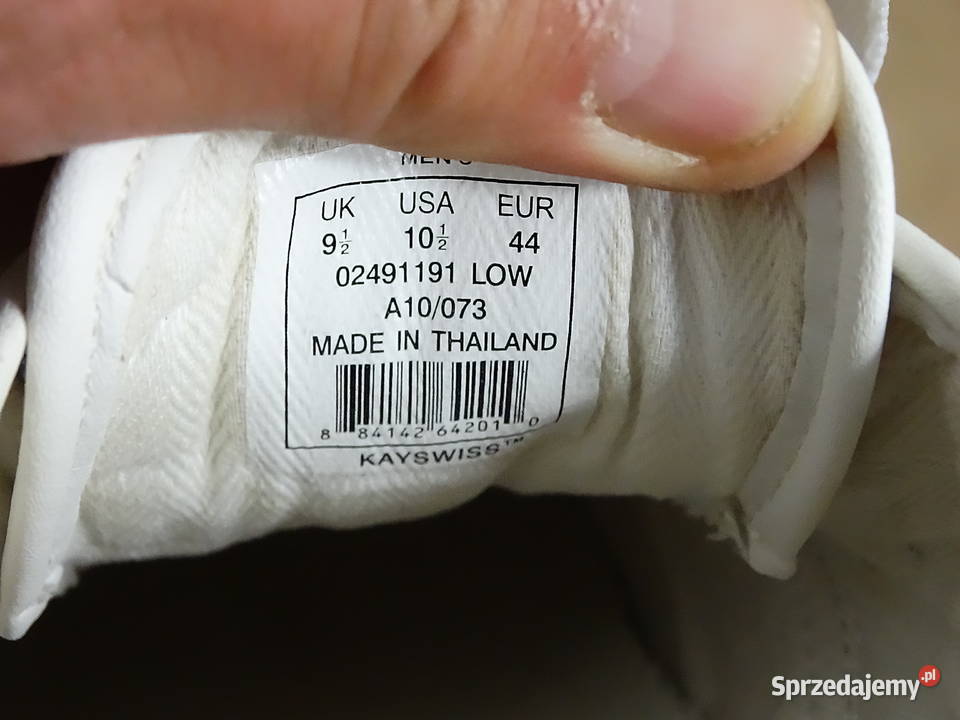 Białe trampki KSwiss męskie 44 285 Stan Biłgoraj sprzedam