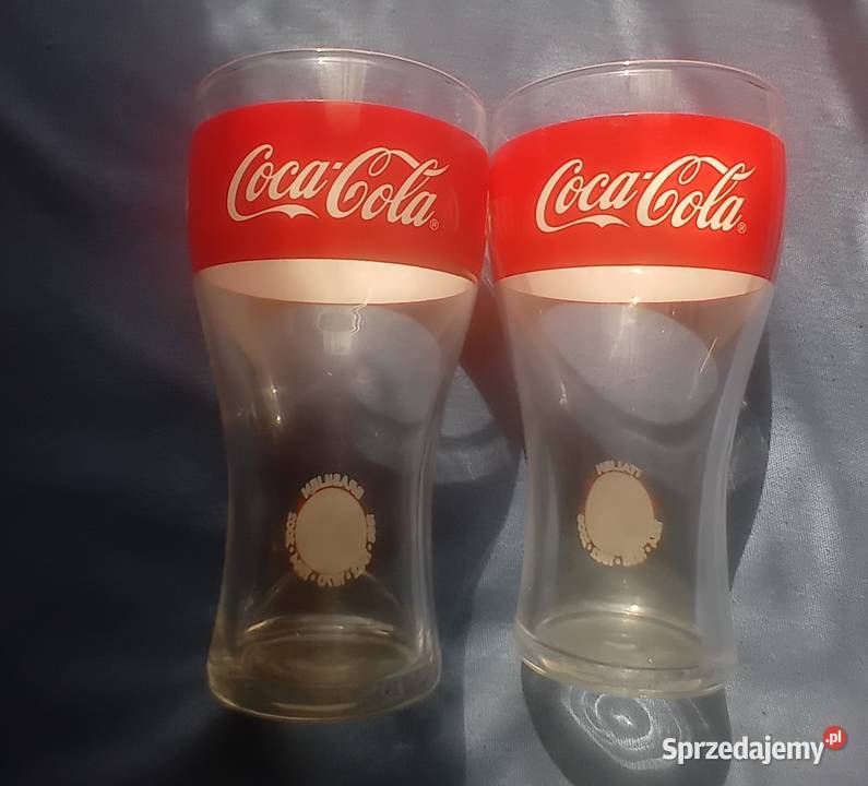 Dwie kolekcjonerskie kibicowskie szklanki Coca Koźminek sprzedam