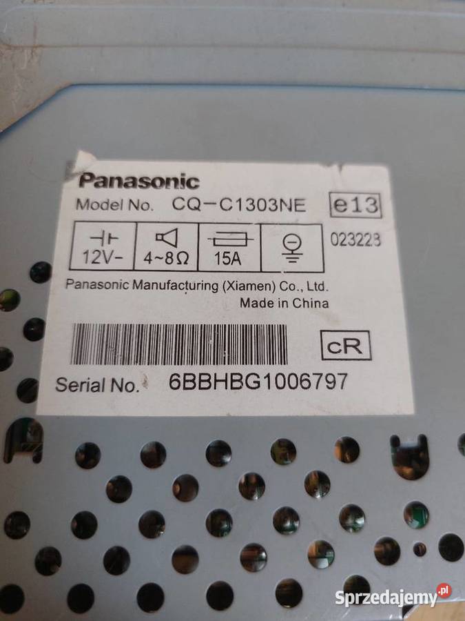 Radio samochodowe Panasonic cqc1303ne Cholerzyn