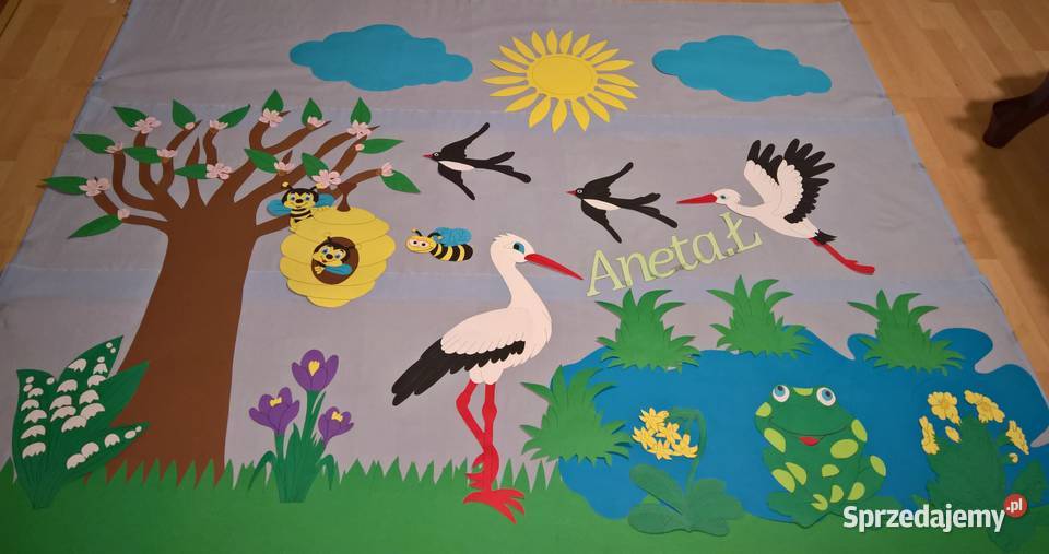 Dekoracje wiosenne z brystolu Pozostałe