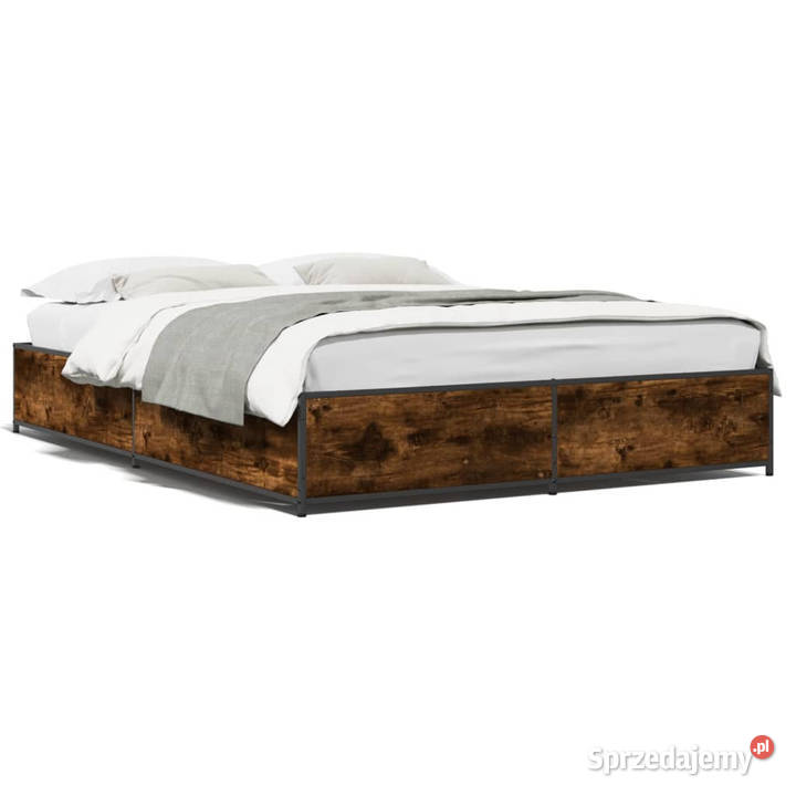 Rama łóżka przydymiony dąb 150x200 WM3279839 Łóżka Warszawa
