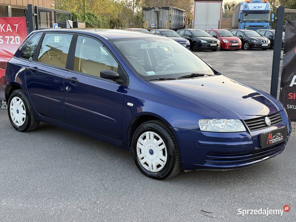 Fiat Stilo 2004 14 Benzyna Elektryka Wspomaganie VAT marża Samochody osobowe Poznań