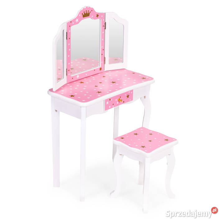 Duża toaletka zabawkowa dziewczynki potrójne Dla Dziecka