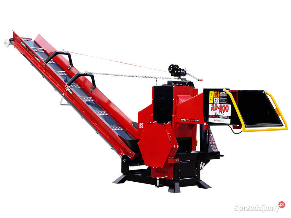 DUZY Rębak do gałęzi REMET RP-200 == rozdrabniacz WALCOWY