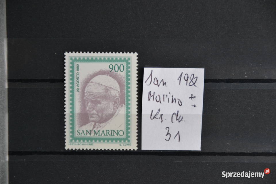 Znaczki Papież Jan Paweł II San Marino I Ks