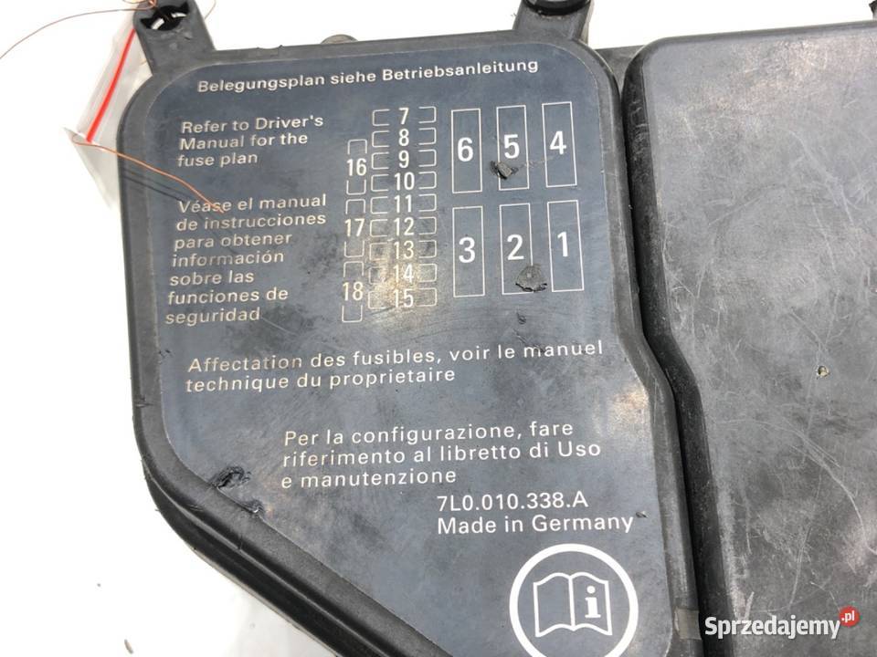 SKRZYNKA BEZPIECZNIKÓW PORSCHE CAYENNE Skrzynki bezpieczników Części samochodowe podkarpackie