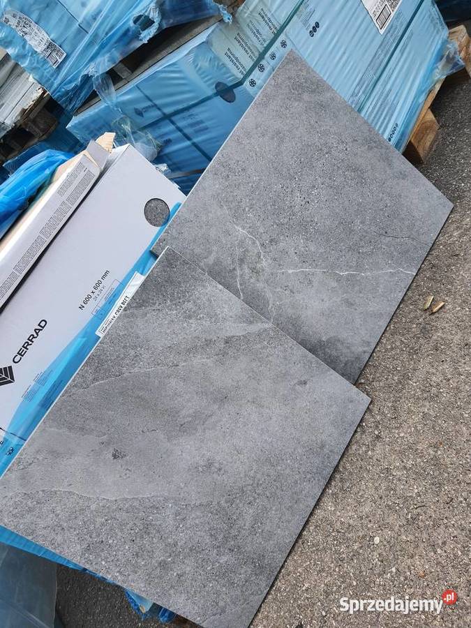 Płytki tarasowe balkonowe gres 2 szare 60x60