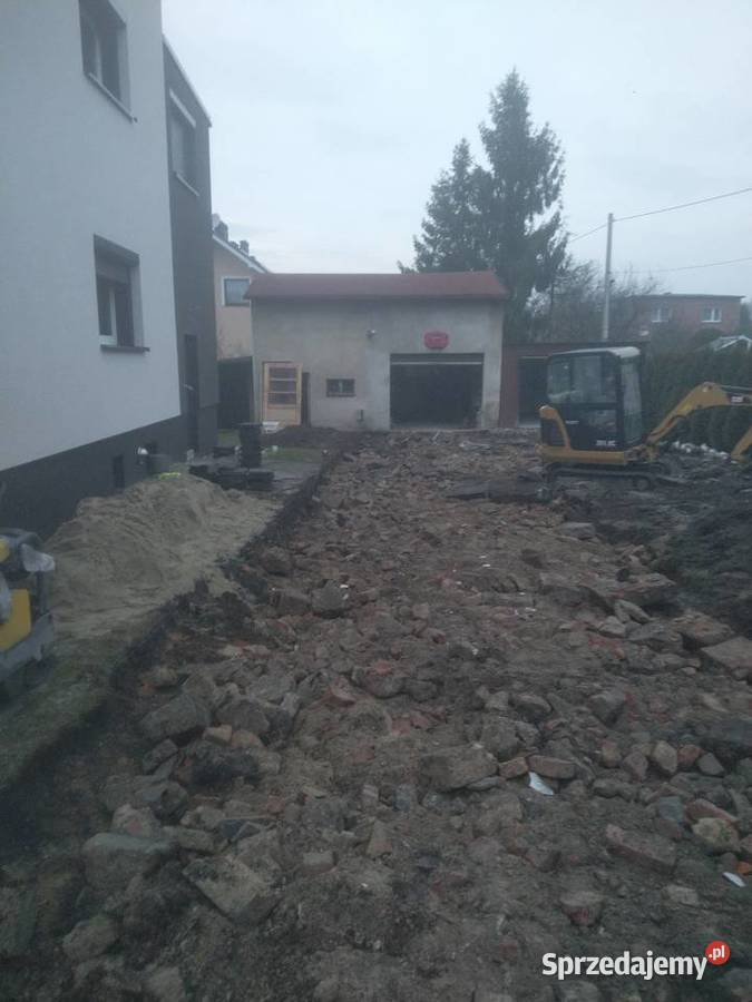 Układanie kostki brukowej Usługi koparką Kompleksowe usługi budowlane Rybnik