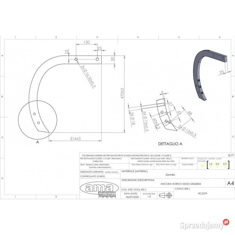 Horsch grządziel 50X25 34060834 RC2379 małopolskie Kamionna