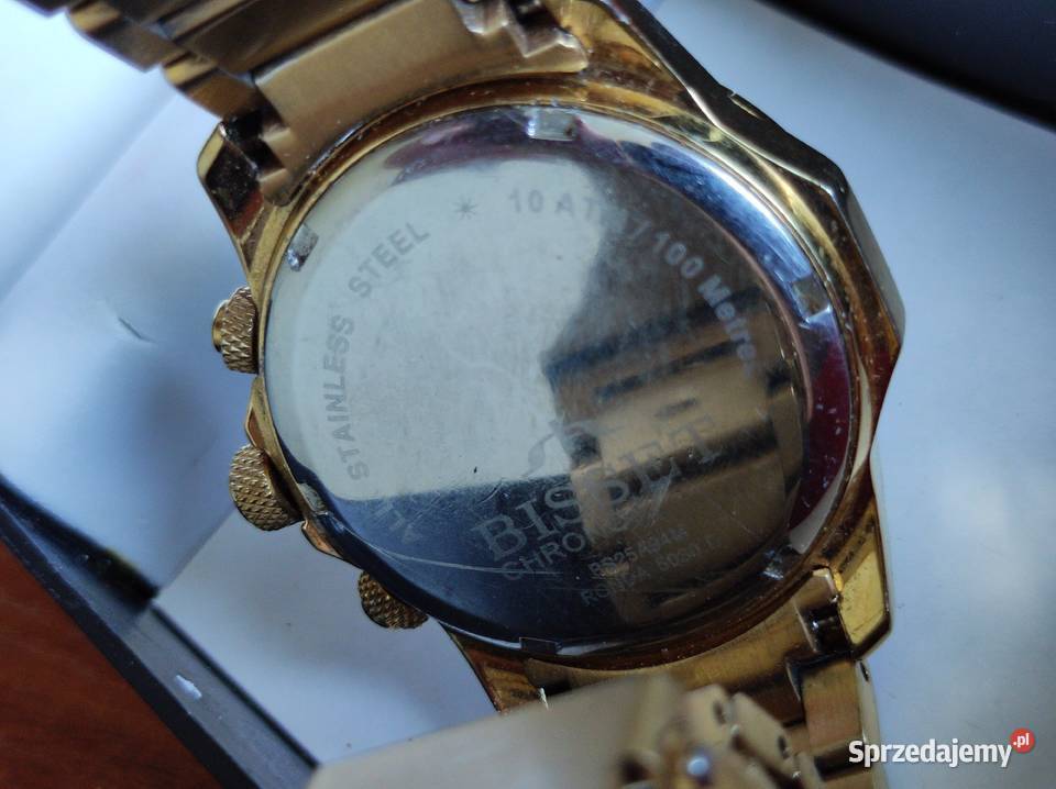 BS25A94M 100M zegarek męski bisset złota świętokrzyskie Kielce