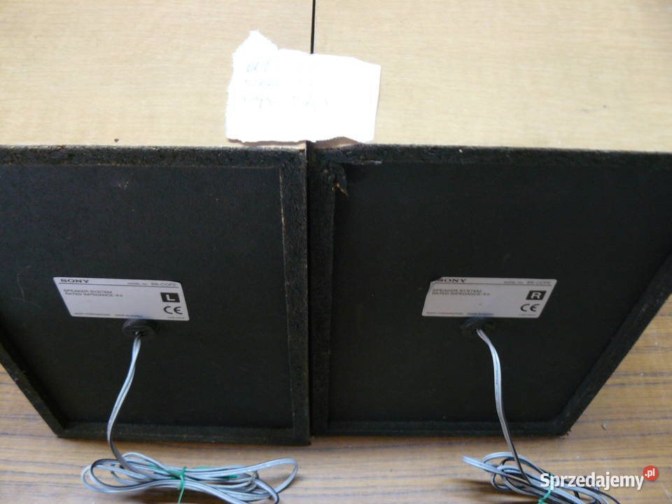 Kolumny głośniki Sony 2 para 6 ohm wymiary Nowa Sól