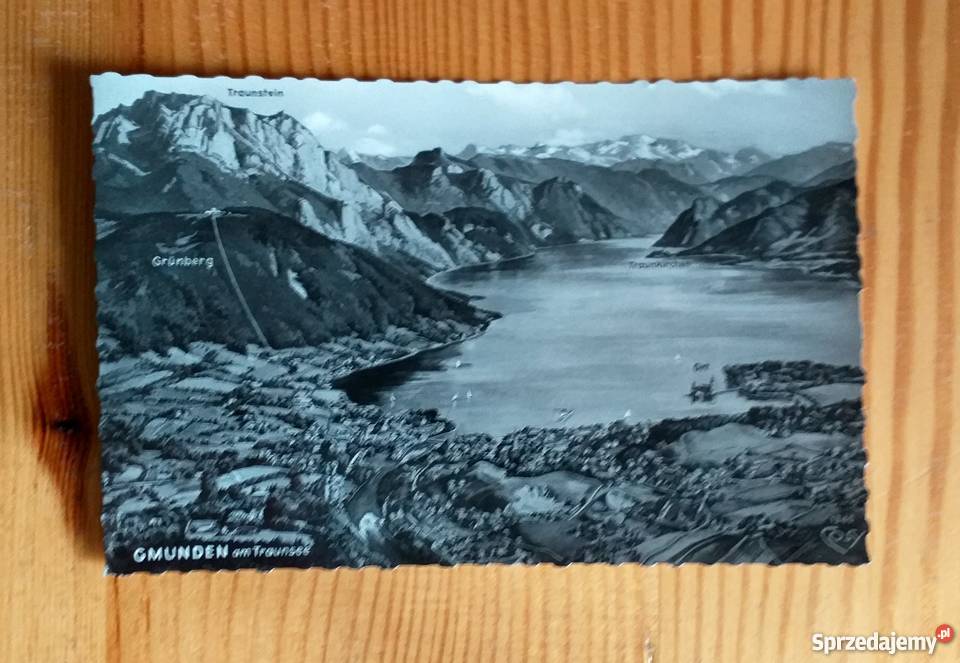 WIDOK NA JEZIORO TRAUNSEE W REJONIE GMUNDEN lubelskie Piszczac sprzedam