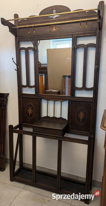 Piękna dębowa garderobawieszak secesyjnysklep Meble Dąbrowa Górnicza