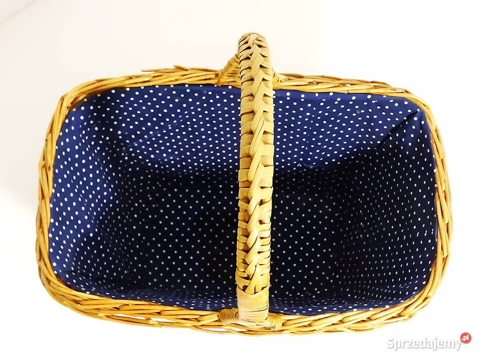 Koszyk wiklinowy z podszewką 40262445 Biłgoraj