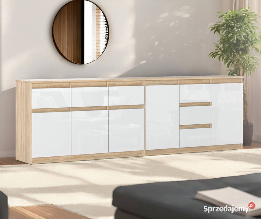 Komoda Nowoczesna 240 Z 6 Szufladami Do Salonu