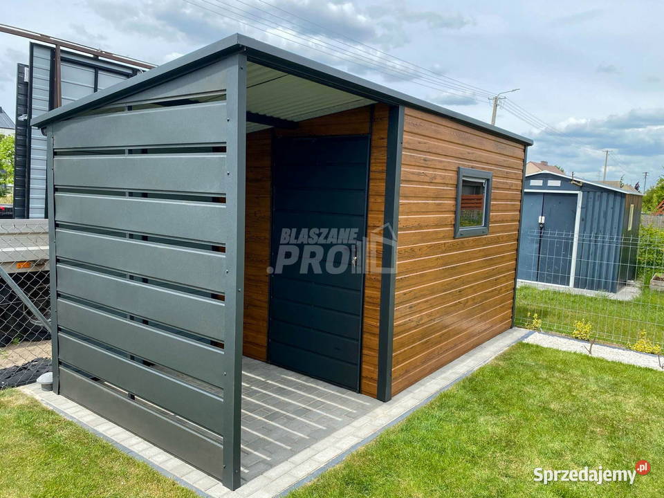 Schowek Domek Ogrodowy 3x2m wiata 15m okno jasny Leszno