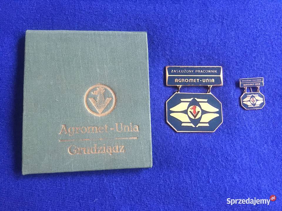PRL Odznaka medal zapinka Fabryka Agromet Unia Kołobrzeg