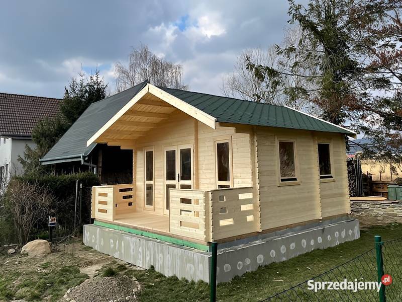 Domek drewniany letniskowy Weekend 6x6 z tarasem Parzymiechy