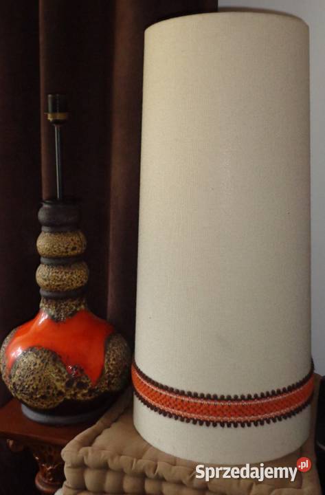 wielka lampa ceramiczna lawa Niemcy Strzelno