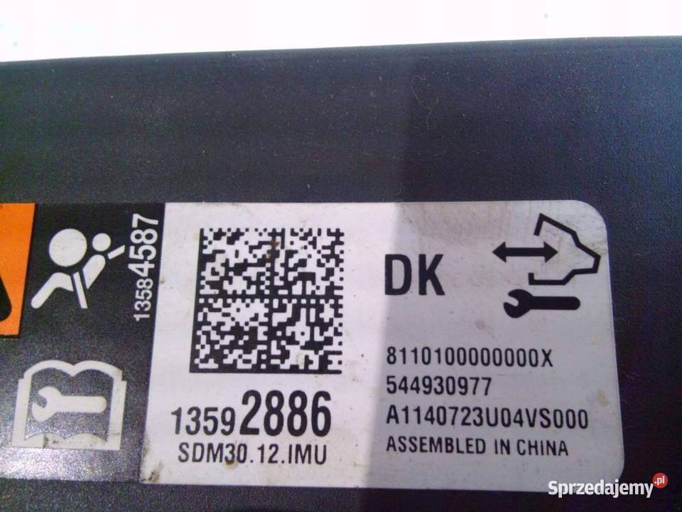 MOKKA A 14r moduł AIRBAG 13592886 świętokrzyskie Kielce