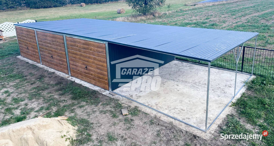 Garaz blaszany 9x6 wiata 3x6 3x Brama uchylna samodzielny Bydgoszcz