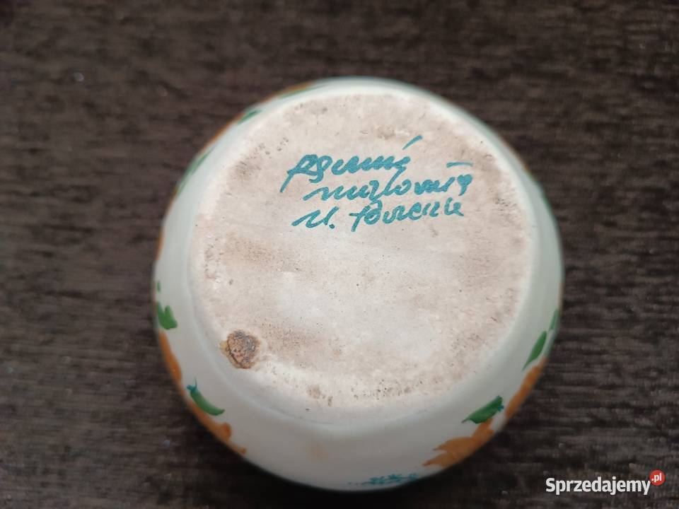 Zestaw dekoracyjny 4 x kamionki fajans VINTAGE