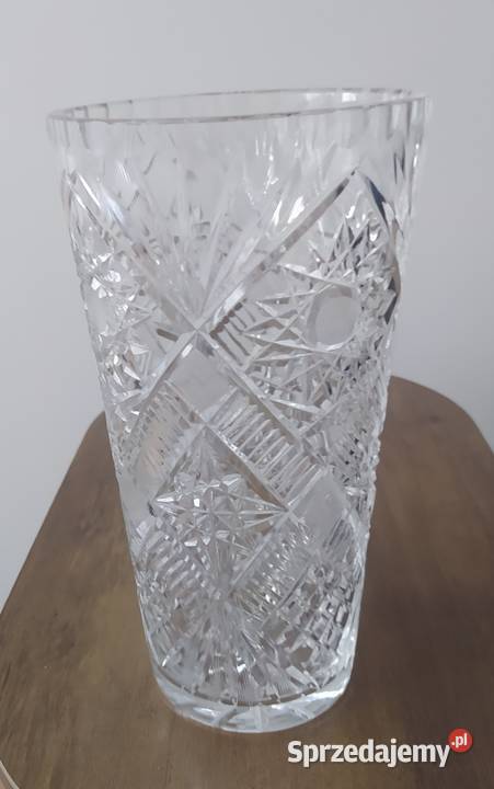 Kryształowy wazon z PRLu Gostynin sprzedam