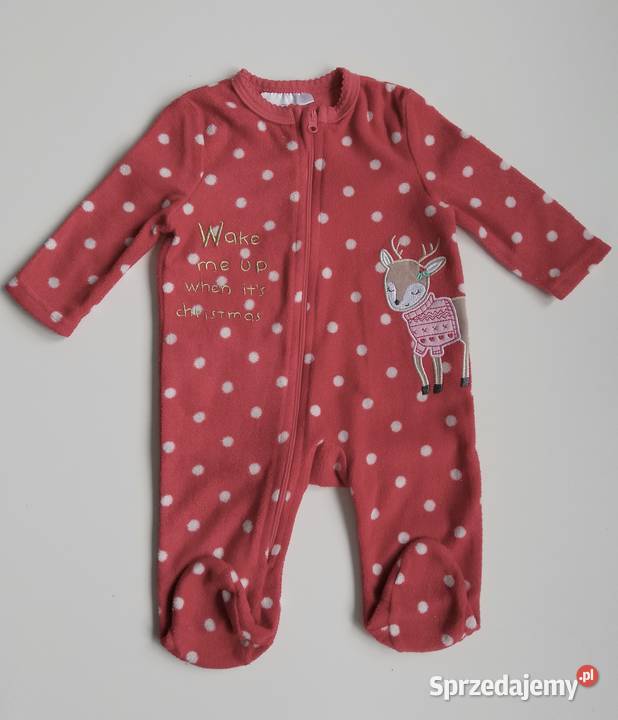 Pajac ciepły Święta Bożego Narodzenia 62 sprzedam