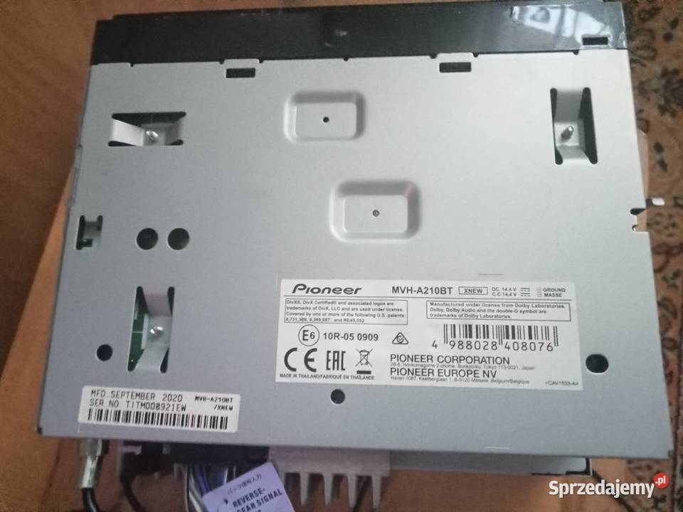 radio pioneer mvh a210 bt wielkopolskie